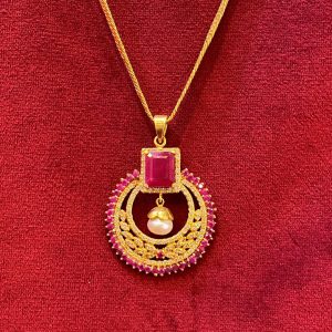 Gold Ruby Pendant