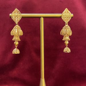Gold Turkish Pinjada Jhumka