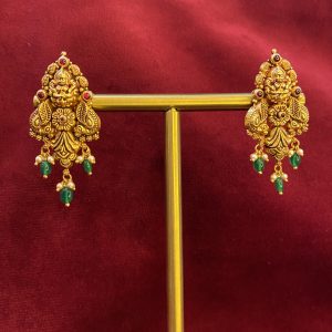 Gold Antique Temple Earring