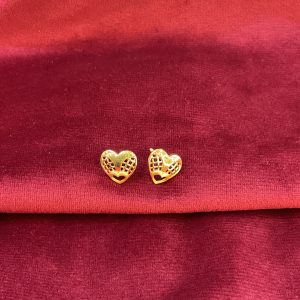 Gold Heartshape Eartop