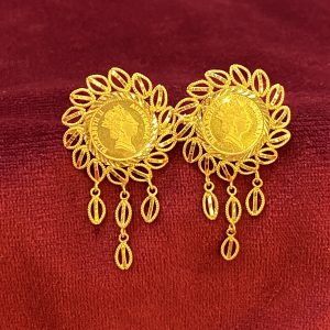 Gold Queen Elizabeth Eartop