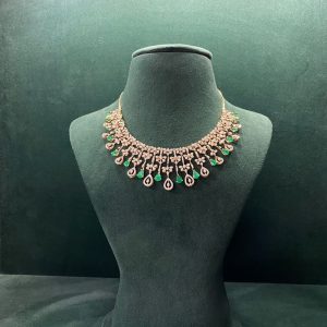 Diamond Emerald Necklace