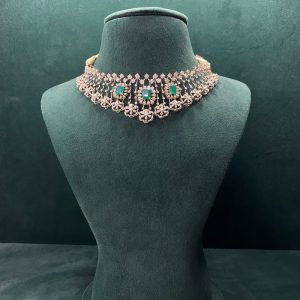 Diamond Emerald Choker Necklace