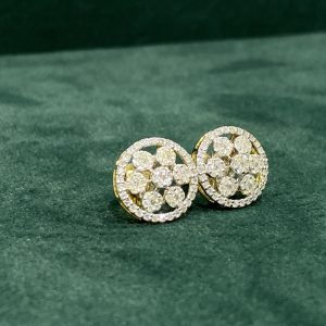 Diamond Pressure Setting Eartop