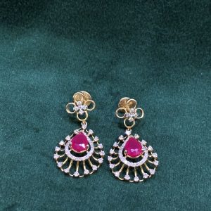 Diamond Ruby Earring
