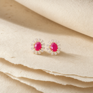 Diamond Ruby Eartop