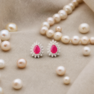 Diamond Ruby Eartop